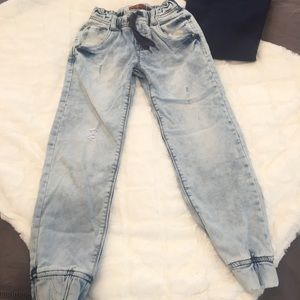 7 for all Mankind boys size 8 jean joggers